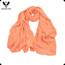 Solid Light Color Soft Acrylic Woven Scarf